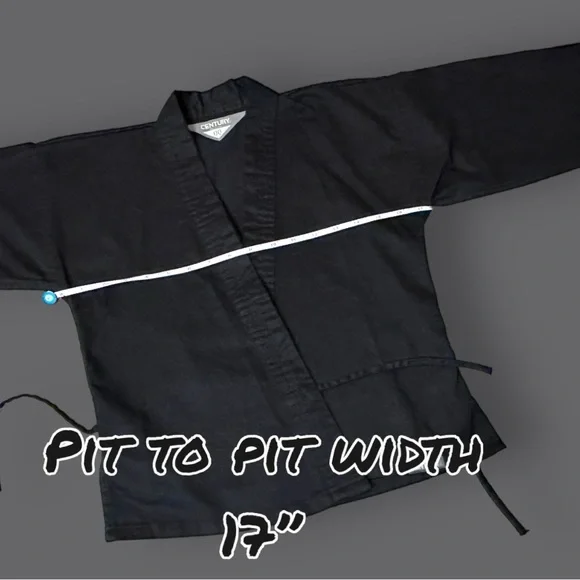 🎉HP🎉EUC Century Kids Lightweight Martial Arts Uniform in Black. Kids 5-7 🥋 - Picture 10 of 16